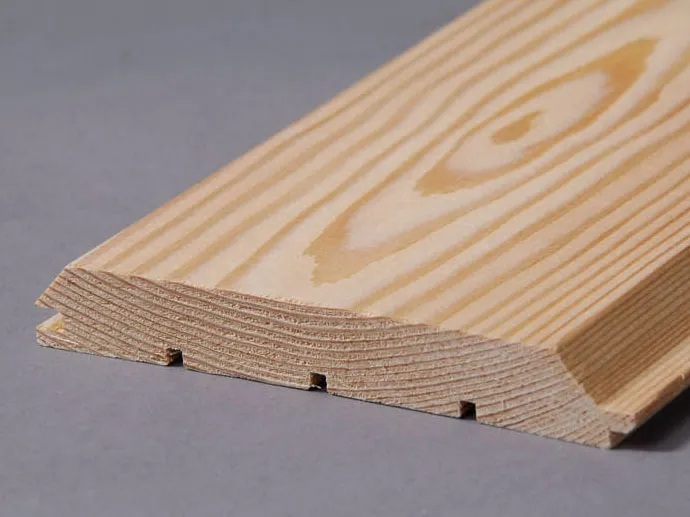 Siberian larch cladding facade