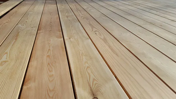 Siberian larch decking